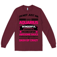 Burgundy Aquarius Woman Long Sleeve Tee - Bettercallsaul