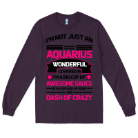 Plum Aquarius Woman Long Sleeve Tee - Bettercallsaul