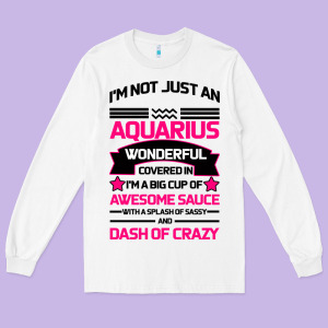 Aquarius Woman Long Sleeve Tee Designed By Bettercallsaul