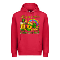 Cardinal St. Patrick's All you need is coffee and luck Premium Hoodie - OliviaCreatesArt