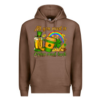 Chestnut St. Patrick's All you need is coffee and luck Premium Hoodie - OliviaCreatesArt