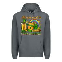 Rock St. Patrick's All you need is coffee and luck Premium Hoodie - OliviaCreatesArt