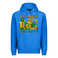 True Royal St. Patrick's All you need is coffee and luck Premium Hoodie - OliviaCreatesArt