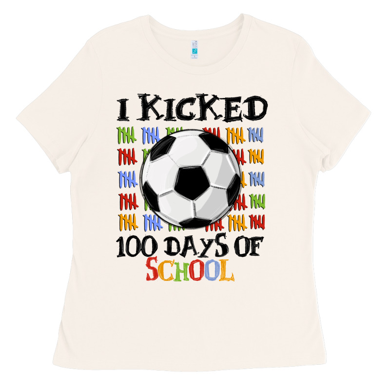 I Kicked 100 Days Of School Ladies Tee by MaliasSmallBusiness | Teevron