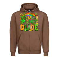 Chestnut St. Patrick's Lucky little dude Zipper Hoodie - OliviaCreatesArt