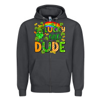 Smoke St. Patrick's Lucky little dude Zipper Hoodie - OliviaCreatesArt