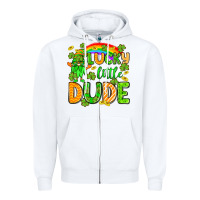 White St. Patrick's Lucky little dude Zipper Hoodie - OliviaCreatesArt