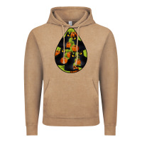 Vintage Coffee Black Cat Halloween Teardrop Vintage Hoodie - LillyAllenDesigns