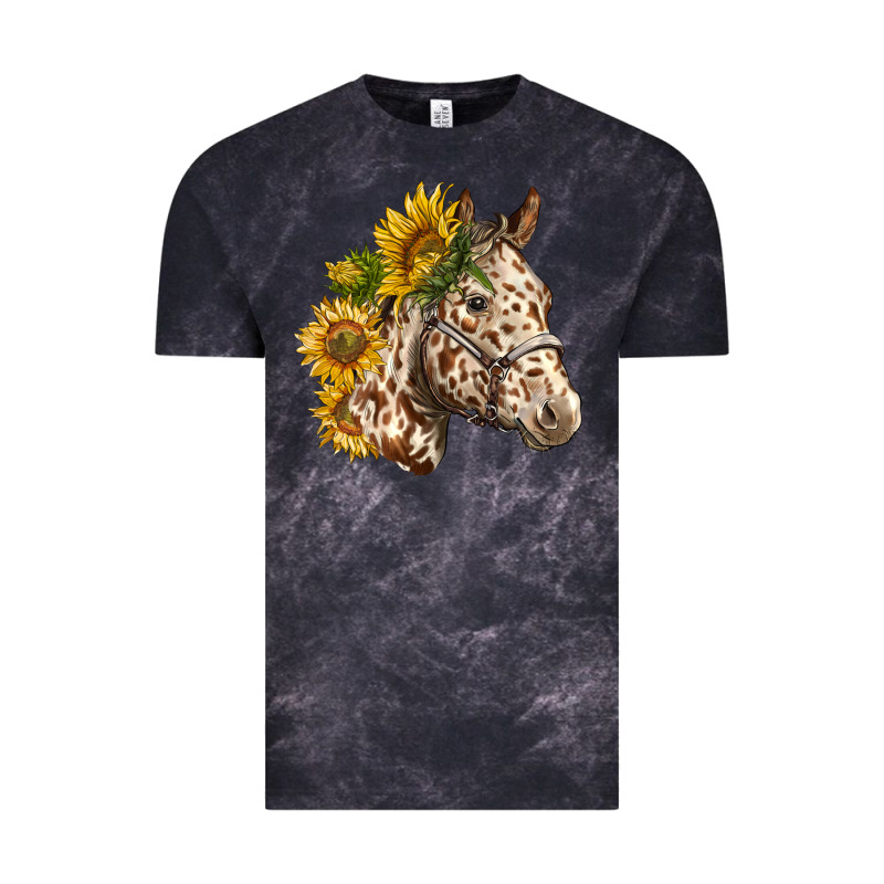 Appaloosa Horse With Sunflowers Vintage Tee by LillyAllenDesigns | Teevron