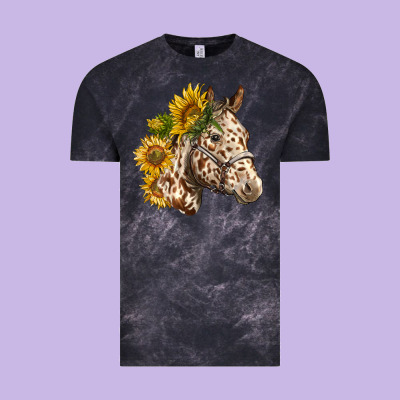 Appaloosa Horse With Sunflowers Vintage Tee Designed By Lillyallendesigns