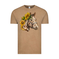Vintage Coffee appaloosa horse with sunflowers Vintage Tee - LillyAllenDesigns