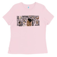 Bubblegum Pink black woman confident Ladies Tee - MaliasSmallBusiness