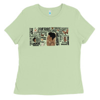Matcha black woman confident Ladies Tee - MaliasSmallBusiness