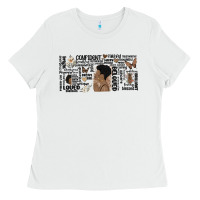 White black woman confident Ladies Tee - MaliasSmallBusiness