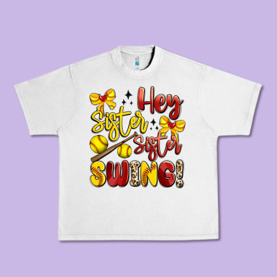 Hey Sister Sister Swing Softball Urban Heavy Tee Designed By Artiststas
