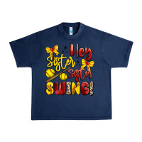 Navy hey sister sister swing softball Urban Heavy Tee - Artiststas