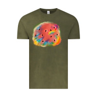 Vintage Olive tie die watermelon Vintage Tee - JahusDesignShop