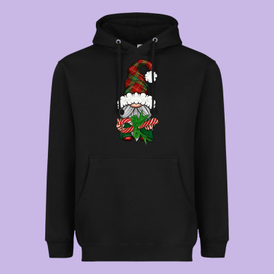 Christmas Gnome With Candy Heavyweight Hoodie Designed By Bundleandbundleshop