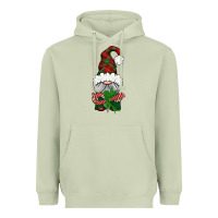 Matcha Christmas Gnome With Candy Heavyweight Hoodie - BundleAndBundleShop