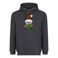 Smoke Christmas Gnome With Candy Heavyweight Hoodie - BundleAndBundleShop