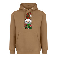 Toasted Coconut Christmas Gnome With Candy Heavyweight Hoodie - BundleAndBundleShop