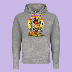 Happy Halloween Vintage Hoodie Designed By Lillyallendesigns
