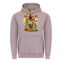 Vintage Zinc happy halloween Vintage Hoodie - LillyAllenDesigns