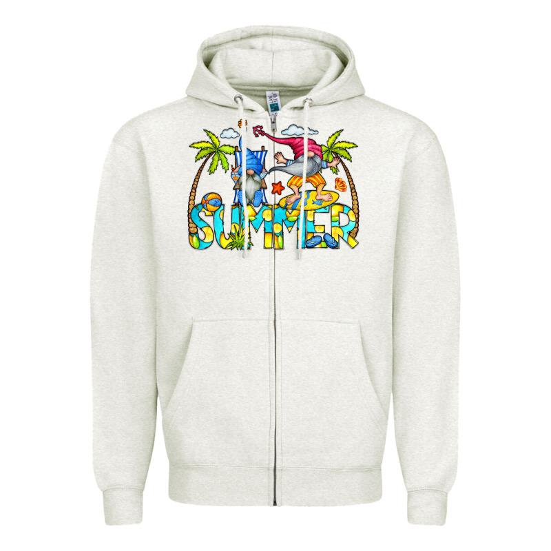 Summer Gnomes Zipper Hoodie by CowCowDesign | Teevron