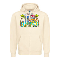 Sandshell Summer Gnomes Zipper Hoodie - CowCowDesign