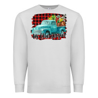 Dove Grey Tis The Season Christmas Truck Premium Sweatshirt - FaDigitalArtStudio
