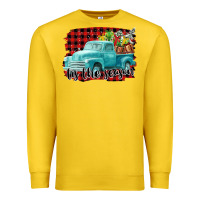 Lemon Tis The Season Christmas Truck Premium Sweatshirt - FaDigitalArtStudio