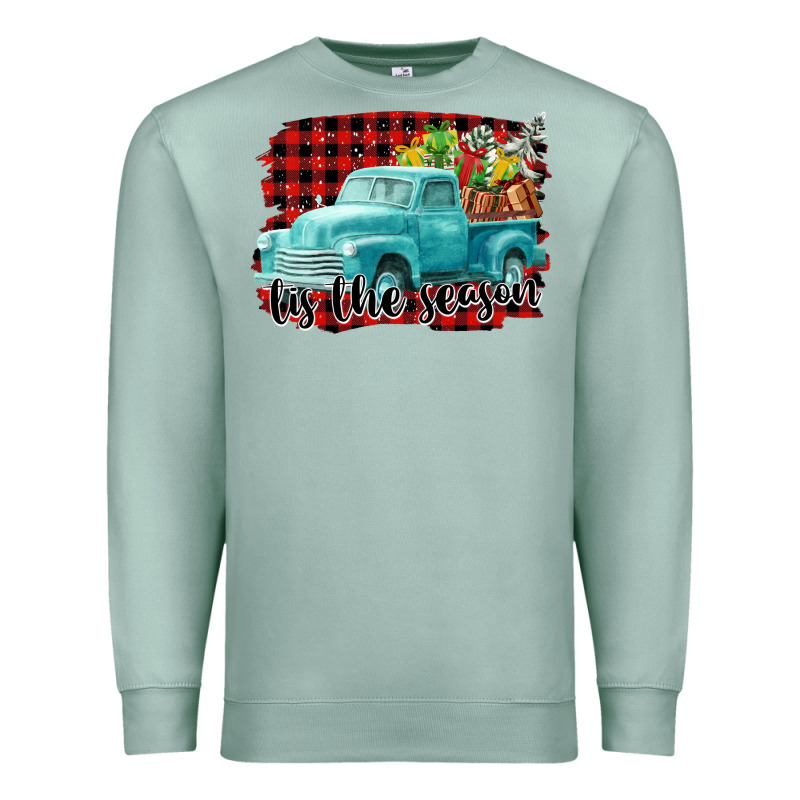 Tis The Season Christmas Truck Premium Sweatshirt by FaDigitalArtStudio | Teevron