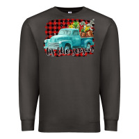 Smoke Tis The Season Christmas Truck Premium Sweatshirt - FaDigitalArtStudio