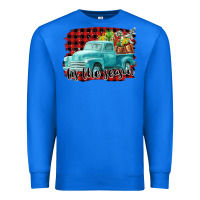 True Royal Tis The Season Christmas Truck Premium Sweatshirt - FaDigitalArtStudio