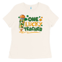 Bone one lucky teacher Ladies Tee - MaliasSmallBusiness