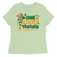 One Lucky Teacher Ladies Tee | Teevron