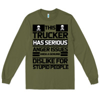 Army Green TRUCKER Long Sleeve Tee - Bettercallsaul