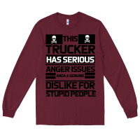 Burgundy TRUCKER Long Sleeve Tee - Bettercallsaul