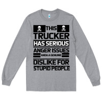 Heather Grey TRUCKER Long Sleeve Tee - Bettercallsaul