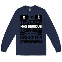 Navy TRUCKER Long Sleeve Tee - Bettercallsaul