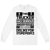 White TRUCKER Long Sleeve Tee - Bettercallsaul