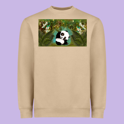 Cute Panda Heavyweight Sweatshirt Designed By Tumblerdesignbyshophia