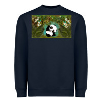 Navy cute panda Heavyweight Sweatshirt - TumblerDesignByShophia
