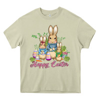 Mossy easter bunny family wıth carrots and eggs Heavy Core Tee - AdoDesignShop