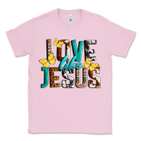 Bubblegum Pink Love Like Jesus Classic Tee - LillyAllenDesigns