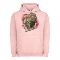 Pigment Salmon leopard baby hippo Urban Hoodie - LillyAllenDesigns