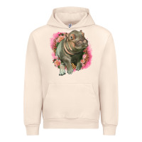 Sandshell leopard baby hippo Urban Hoodie - LillyAllenDesigns