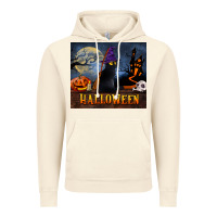 Vintage Artic Black Cat Halloween Vintage Hoodie - LillyAllenDesigns