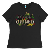 Black black owned Ladies Tee - MaliasSmallBusiness