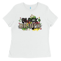 White black owned Ladies Tee - MaliasSmallBusiness